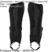 L - Football Shin Pads & Ankle Guards BLACK/BLACK High Impact Slip On Leg Cover
