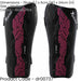 M - Football Shin Pad Guards - BLACK/PINK - High Impact Wrap Around Leg Cover