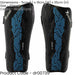 XS - Football Shin Pad Guards - BLACK/CYAN - High Impact Wrap Around Leg Cover