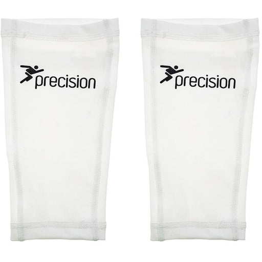 L - Shinguard Sleeves PAIR - WHITE - Washable Leg Protection Pad Holders