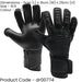 Size 10.5 Professional ADULT Goal Keeping Gloves ELITE 2.0 BLACKOUT Keeper Glove