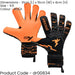 Size 9.5 Professional ADULT Goal Keeping Gloves - Fusion X Orange Keeper Glove