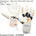 Size 10 PRO ADULT Goal Keeping Gloves - Contact Duo Replica White/Orange Glove