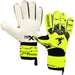 Size 2 Professional JUNIOR Goal Keeping Gloves Flat Cut FLUO YELLOW Keeper Glove