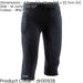 JUNIOR 24-26 Inch Padded Goal-Keeping 3/4 Length Trousers - EVA Pants Bottoms