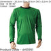 ADULT M 38-40 Inch GREEN Goal-Keeping Long Sleeve T-Shirt Shirt Top GK Keeper