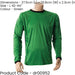 ADULT L 42-44 Inch GREEN Goal-Keeping Long Sleeve T-Shirt Shirt Top GK Keeper
