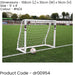 5 x 4 Feet Match Approved Football Goal Posts & Net - All Weather Outdoor Rated