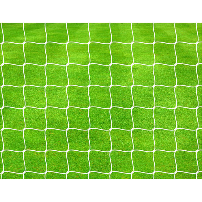 Pair PRO 4mm Braided Football Goal Net - 16 x 7 Feet 9 A Side U12 Outdoor Rated