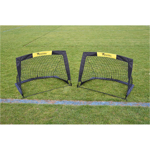 2 PACK - 4.5 x 3.5 Feet Fold Away Football Training Goal Portable Side Game Net