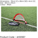 80 x 45cm Pop Up Weighted Football Training Goal / Net - Portable Side Game