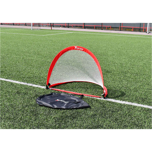 110 x 80cm Pop Up Weighted Football Training Goal / Net - Portable Side Game
