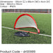 180 x 110cm Pop Up Weighted Football Training Goal / Net - Portable Side Game