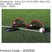 2 PACK - 80 x 45cm Pop Up Football Training Goal / Net - Portable Side Game