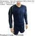 L JUNIOR Long Sleeve Marseille Shirt & Short Set - NAVY/FLUO 30-32" Football Kit