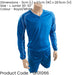 L JUNIOR Long Sleeve Marseille Shirt & Short Set BLUE/WHITE 30-32" Football Kit