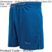 M/L JUNIOR Elastic Lightweight Football Training Shorts Plain ROYAL BLUE 26-28"
