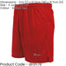 S JUNIOR Elastic Lightweight Football Gym Training Shorts - Anfield Red 22-24"