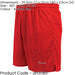 M/L JUNIOR Elastic Lightweight Football Gym Training Shorts - Anfield Red 26-28"