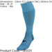 JUNIOR SIZE 8-11 Pro Football Socks - SKY BLUE - Ventilated Toe Protection