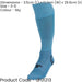 JUNIOR SIZE 3-6 Pro Football Socks - SKY BLUE - Ventilated Toe Protection