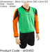 10-14 Years Youth Lightweight Sports Training Bib - GREEN - Plain Football Vest