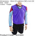 50 Inch Adult Lightweight Sports Training Bib - PURPLE - Plain Football Vest