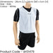 4-9 Years Kids Lightweight Sports Training Bib - WHITE - Plain Football Vest