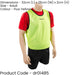 50 Inch Adult Lightweight Sports Training Bib - YELLOW - Plain Football Vest