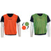4-9 Years Kids Reversible Sports Training Bib - ORANGE & GREEN 2 Colour Vest