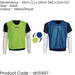 50 Inch Adult Reversible Sports Training Bib - YELLOW & BLUE - 2 Colour Vest