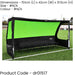 12 x 6ft Football 8 Person Team Shelter Rain Cover - Waterproof Fabric & Pegs