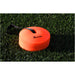 40x ORANGE Near Flat Sports Pitch Markers 8.5 Inch Round Slim Cones & Carry Bag