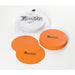 20 PACK 19.5cm ORANGE Flat Rubber Pitch Marker Discs - Ultra Slim Outdoor Sports