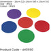 6 PACK Flat Rubber Sequencing Discs Markers - Court & Pitch Distance Action