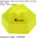 50 PACK 200mm Hex Saucer Cone Marker Set - YELLOW Flexible Pitch Court Training