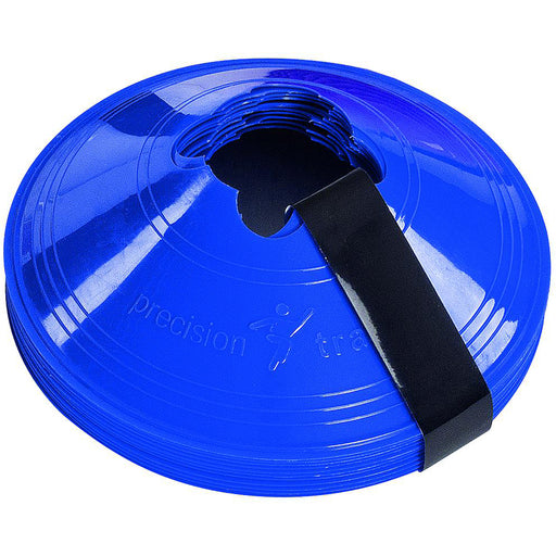 10 PACK 200mm Round Saucer Cone Marker Set BLUE Flexible Pitch Court Training