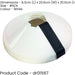 10 PACK 200mm Round Saucer Cone Marker Set WHITE Flexible Pitch Court Training