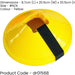 10 PACK 200mm Round Saucer Cone Marker Set YELLOW Flexible Pitch Court Training