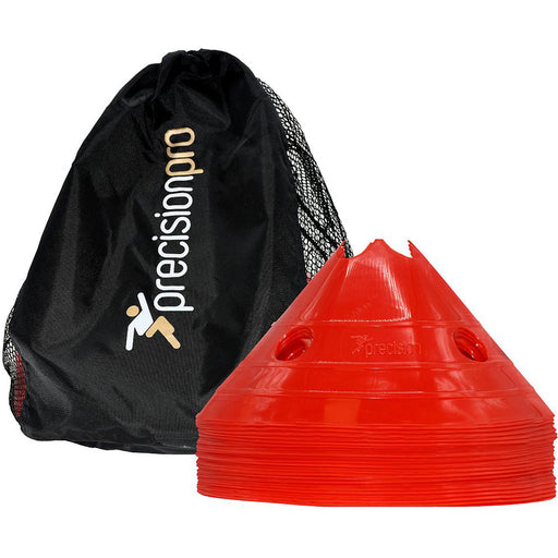 20 PACK 12x7 Inch Giant Saucer Cone Marker Set - RED Football Pitch Training