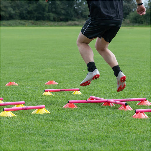 10 Rung Agility Cone Set - Adjustable Height Football & Sports Training Drill