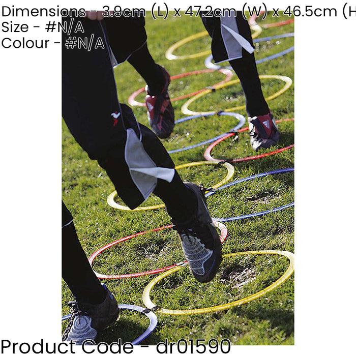 12 PACK Agility Hoop Ladder - Football Rugby Speed & Footwork Training Drill 