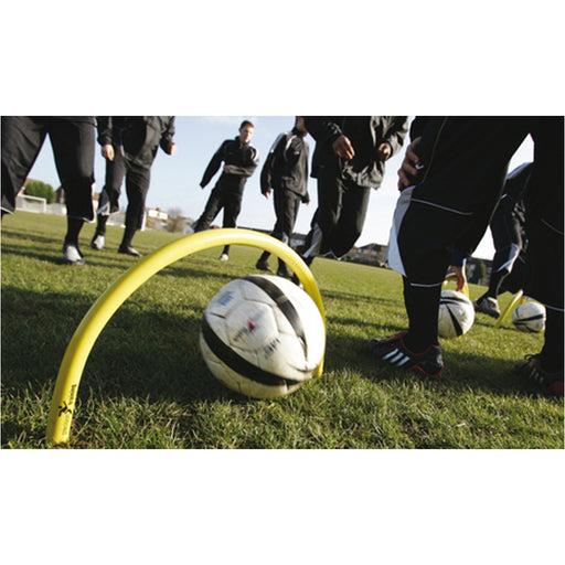 Spiked Outdoor Passing Arc - 50 x 30cm Football Accuracy Training Hoop