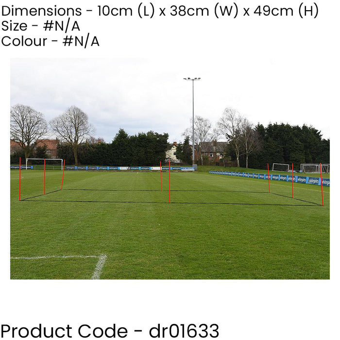 6x 5m Boundary Marking Set - Mini Pitch Games Training Drills - School Garden