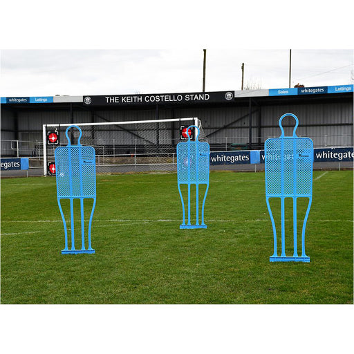Single 6ft 5 Inch BLUE Football Mannequin - Set Piece Dummy Defender Training