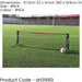 8ft Football Tennis Training Net - Touch Control Mini Games Outdoor Indoor 30" H