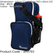 48x30x20cm Sports Shoe/Boot Bag - NAVY/WHITE - Football Rugby Rip Stop Gym Carry