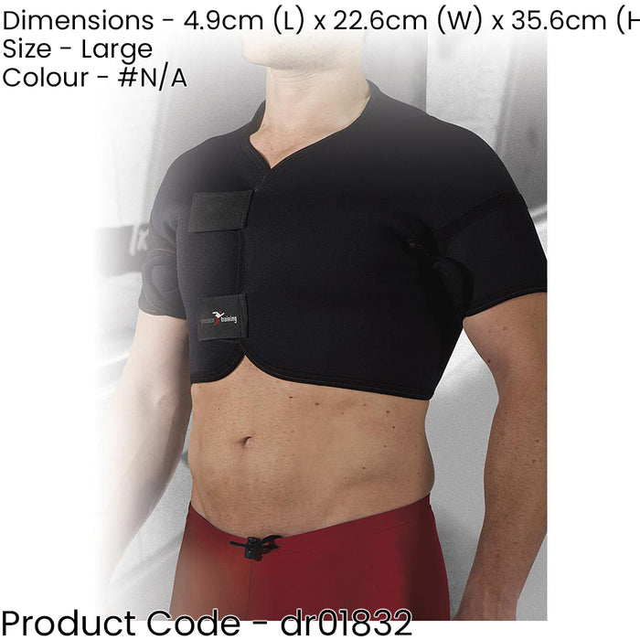 LARGE Neoprene Full Shoulder Support - Dislocation Rheumatic Relief Compression