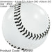 Leather Outdoor Rounders Ball - White & Black Stiched School Match Ball