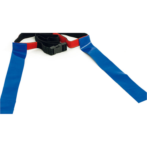 18-46 Inch Waist Rugby Tag Belt - BLUE Juniors & Mini-Rugby Training Accessory